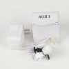 Department 56 Replacement Adapter 3V Dc 800Ma White W/Light And Male Aux Clip Replacement Parts