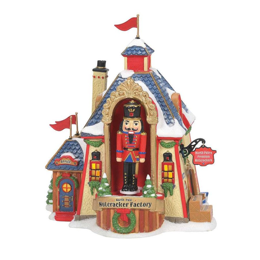 Department 56 North Pole Nutcracker Factory North Pole Series