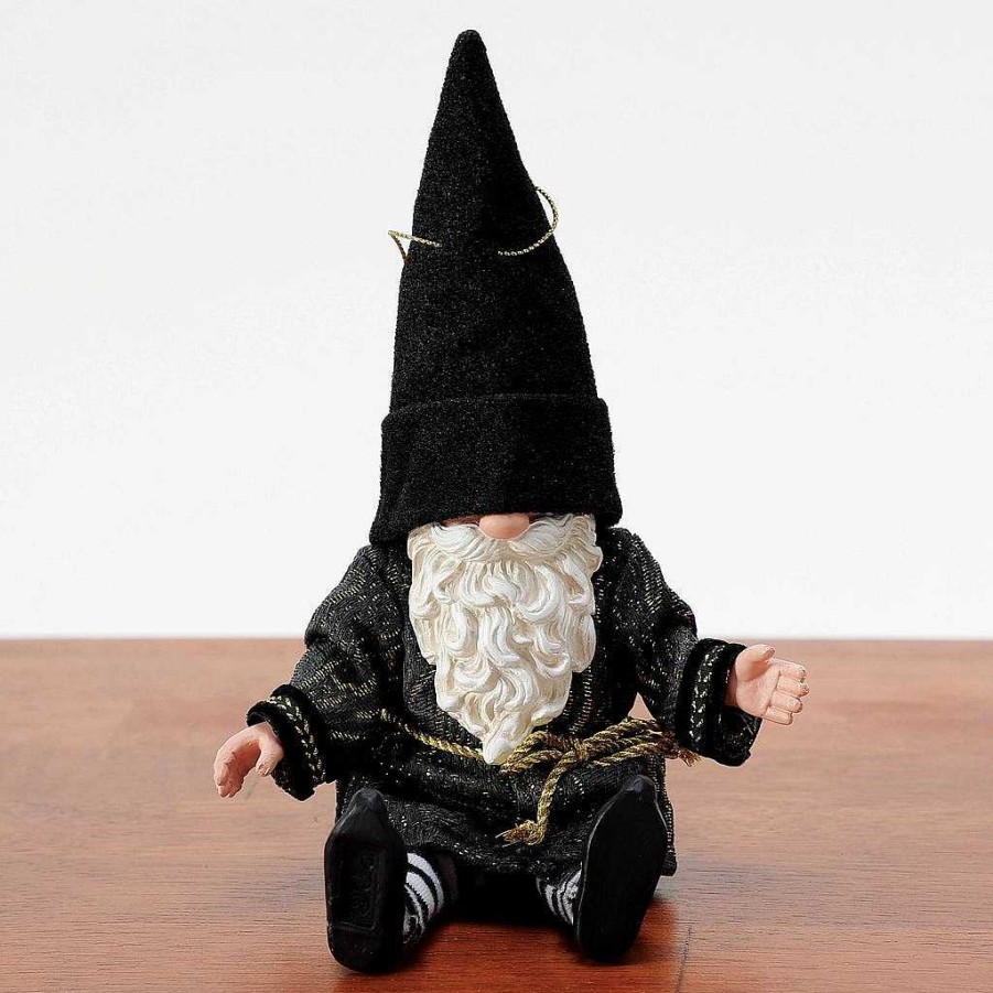 Department 56 Gnome Black And Gold Orn Sale