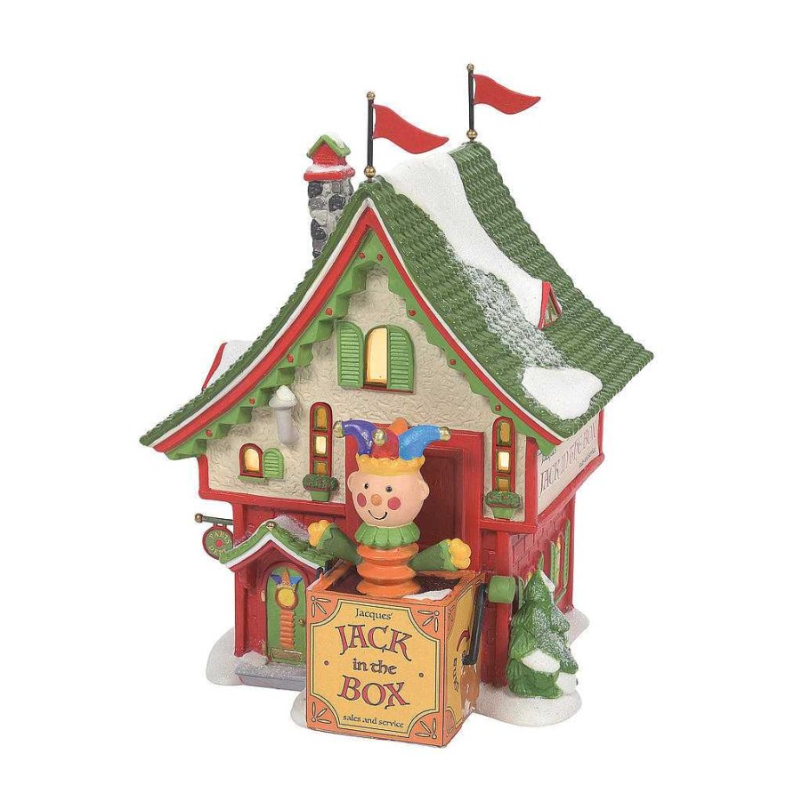 Department 56 Jacques Jack In The Box Shop North Pole Series