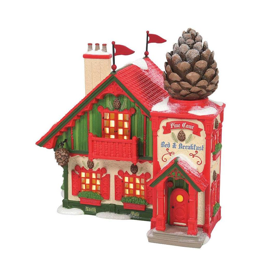 Department 56 Pine Cone Bed & Breakfast North Pole Series