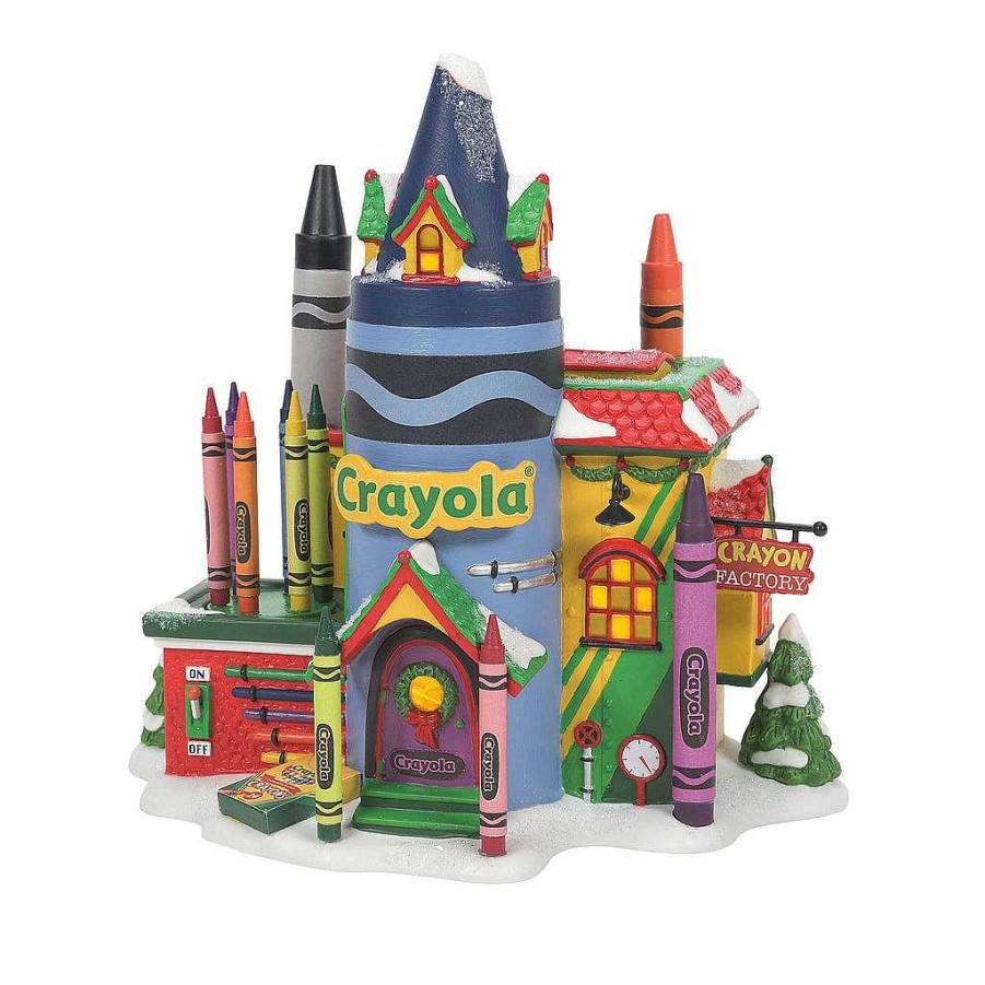 Department 56 Crayola Crayon Factory North Pole Series