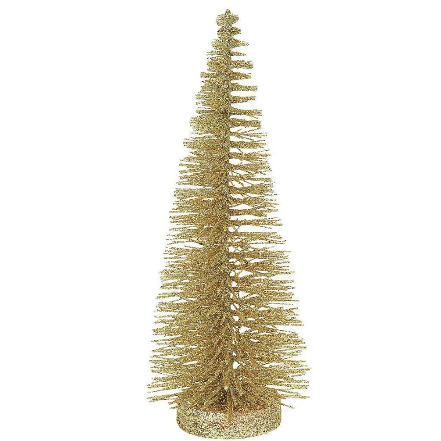 Department 56 Xmbar Gold Glitter Tree Christmas Basics