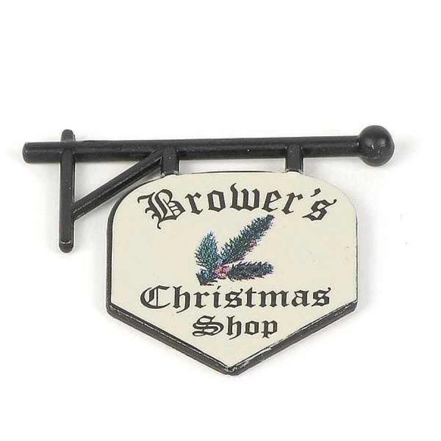 Department 56 Brower'S Christmas Shop Sign Replacement Parts