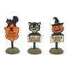 Department 56 Halloween Signs Set Of 3 Village Halloween Accessories