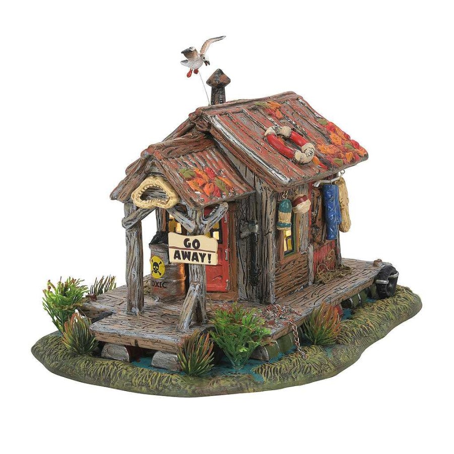 Department 56 Haunted Swamp Shanty Snow Village Halloween