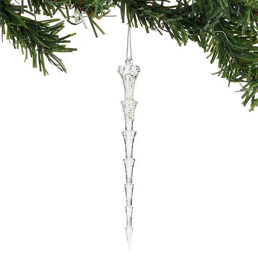 Department 56 Xmbar Clear Icicle Orn Christmas Basics