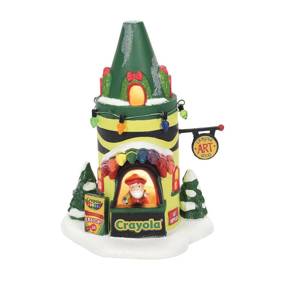 Department 56 Crayola Art Center North Pole Series