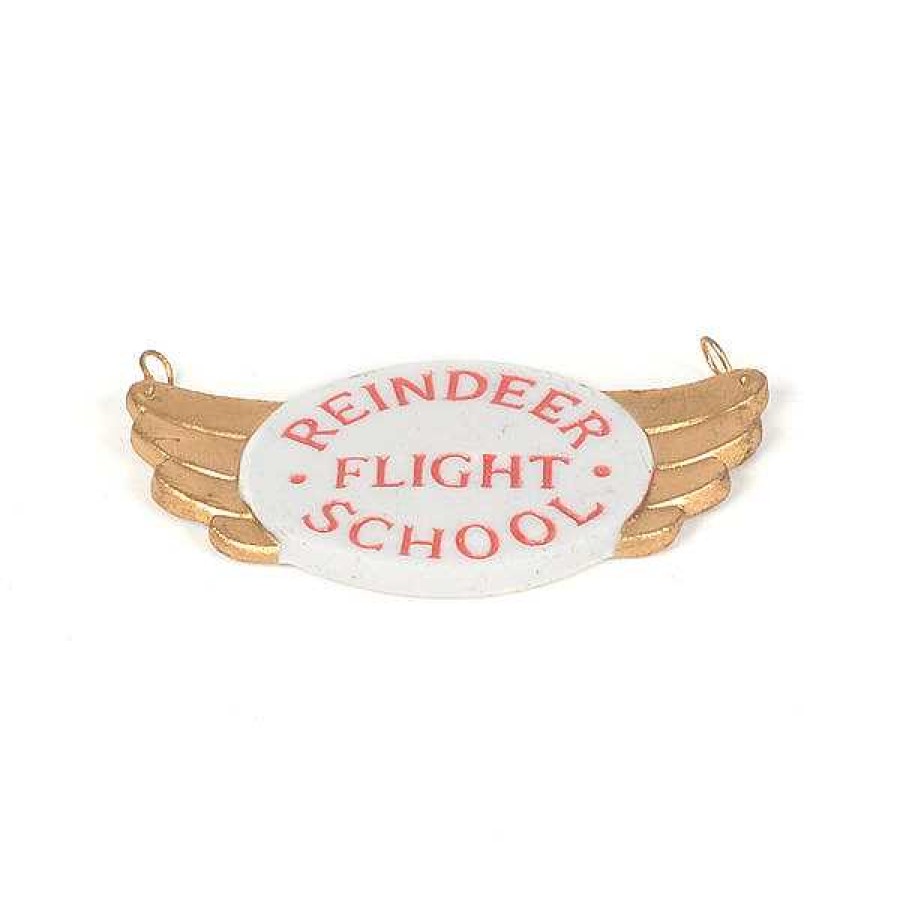 Department 56 Reindeer Flight School Ceramic Sign Replacement Parts