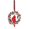 Department 56 Cardinal Wreath Orn Flourish