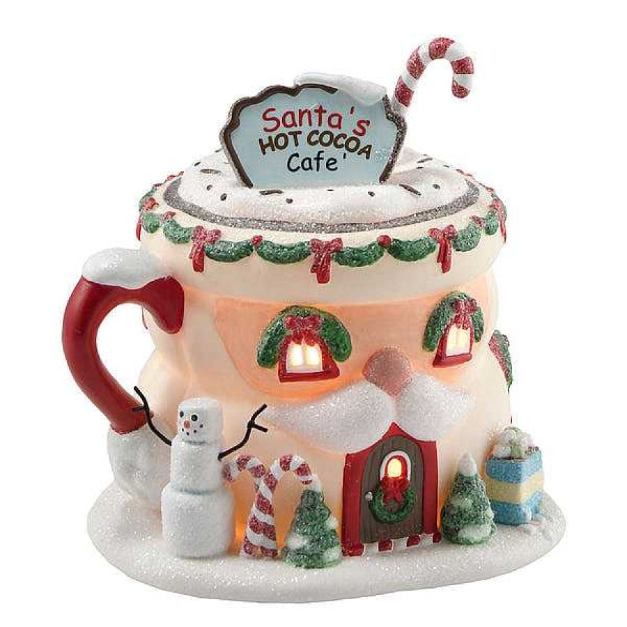 Department 56 Santa'S Hot Cocoa Cafe North Pole Series