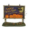 Department 56 Lit Pumpkin Patch Billboard Village Halloween Accessories