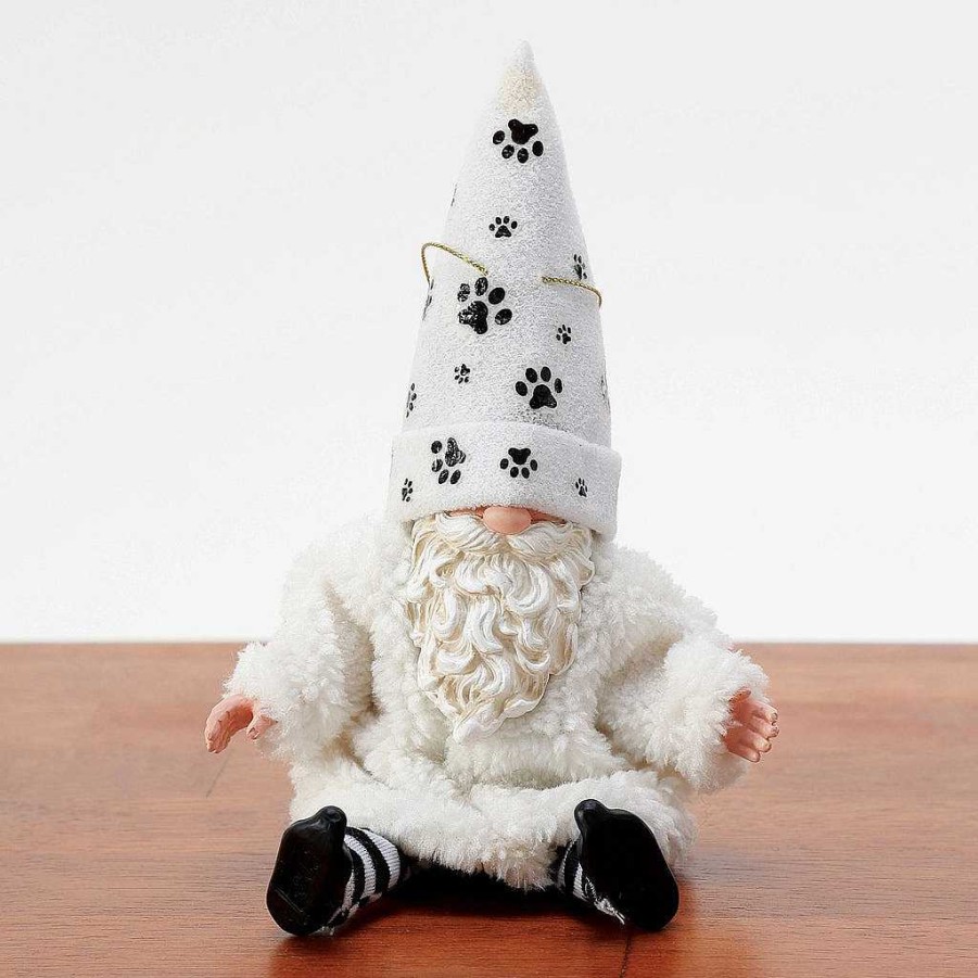 Department 56 Gnome Furry Pet Orn Wht Sale