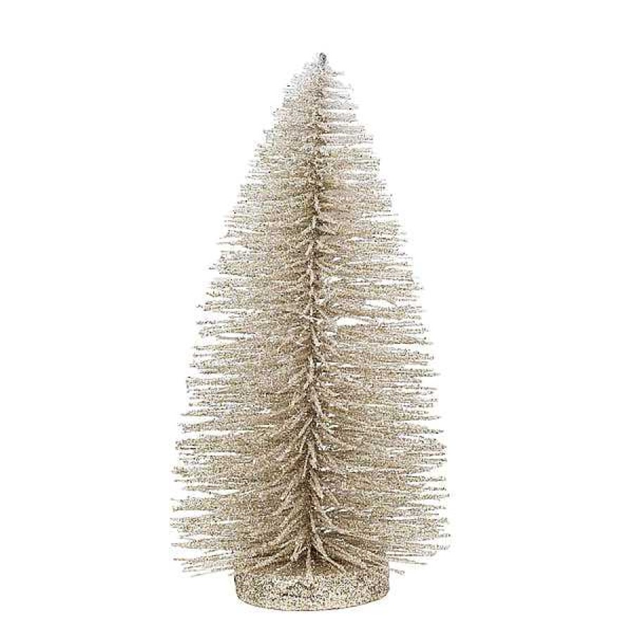 Department 56 Champagne 8 Inch Glitter Tree Christmas Basics