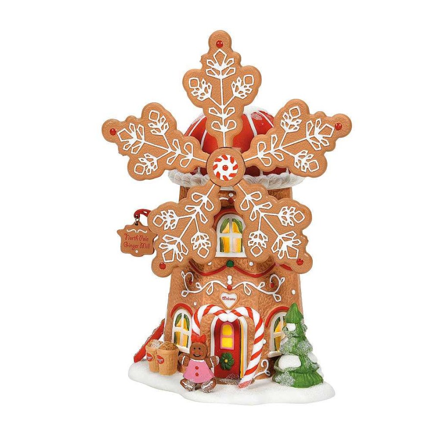 Department 56 Gingerbread Cookie Mill North Pole Series