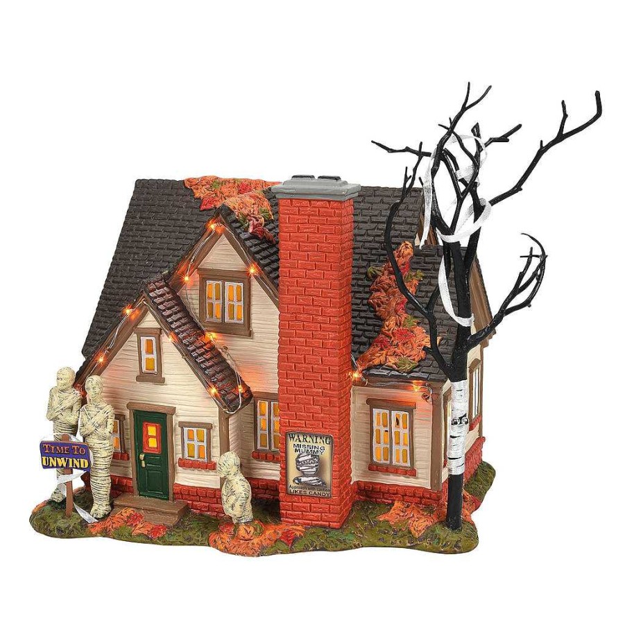 Department 56 The Mummy House Snow Village Halloween