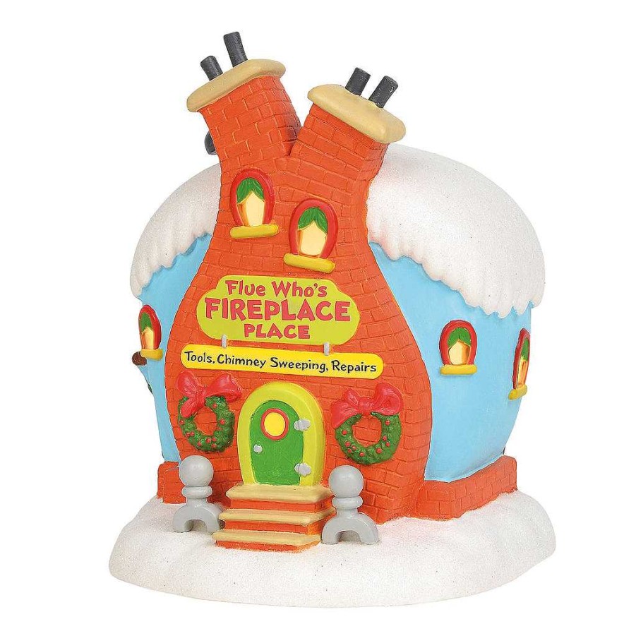 Department 56 Flue Who'S Fireplace Place Grinch Villages