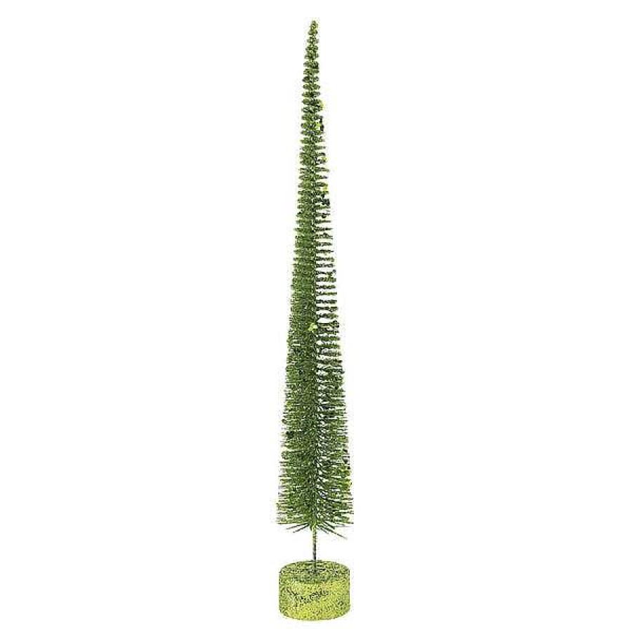 Department 56 Tall Green Glitter Spike Tree Christmas Basics