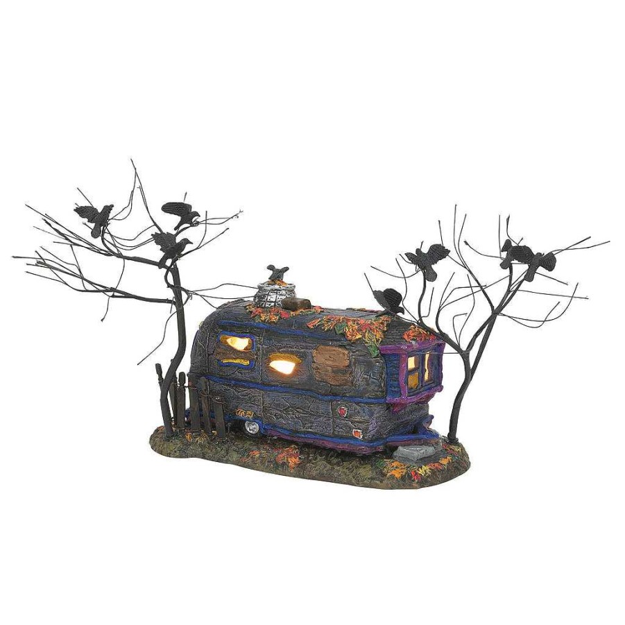 Department 56 Cackling Crow Caravan Snow Village Halloween