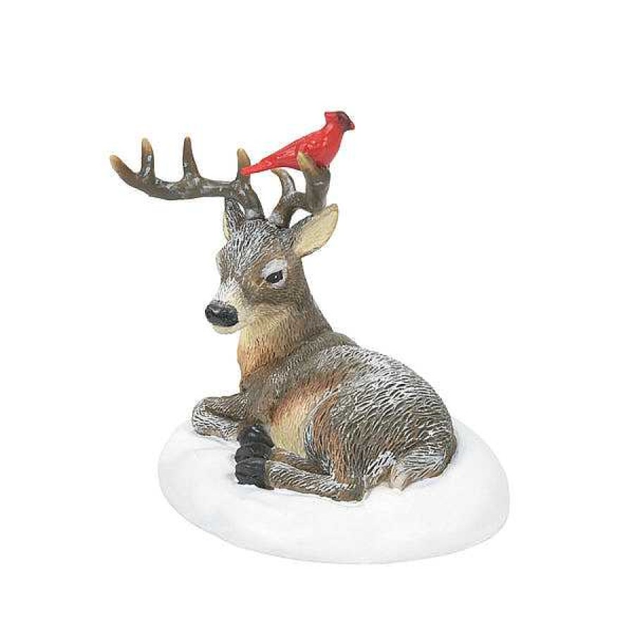 Department 56 Cardinal Christmas Deer Village Accessories