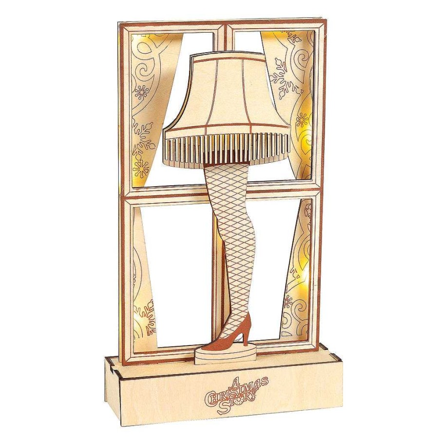 Department 56 Lit Leg Lamp Flourish