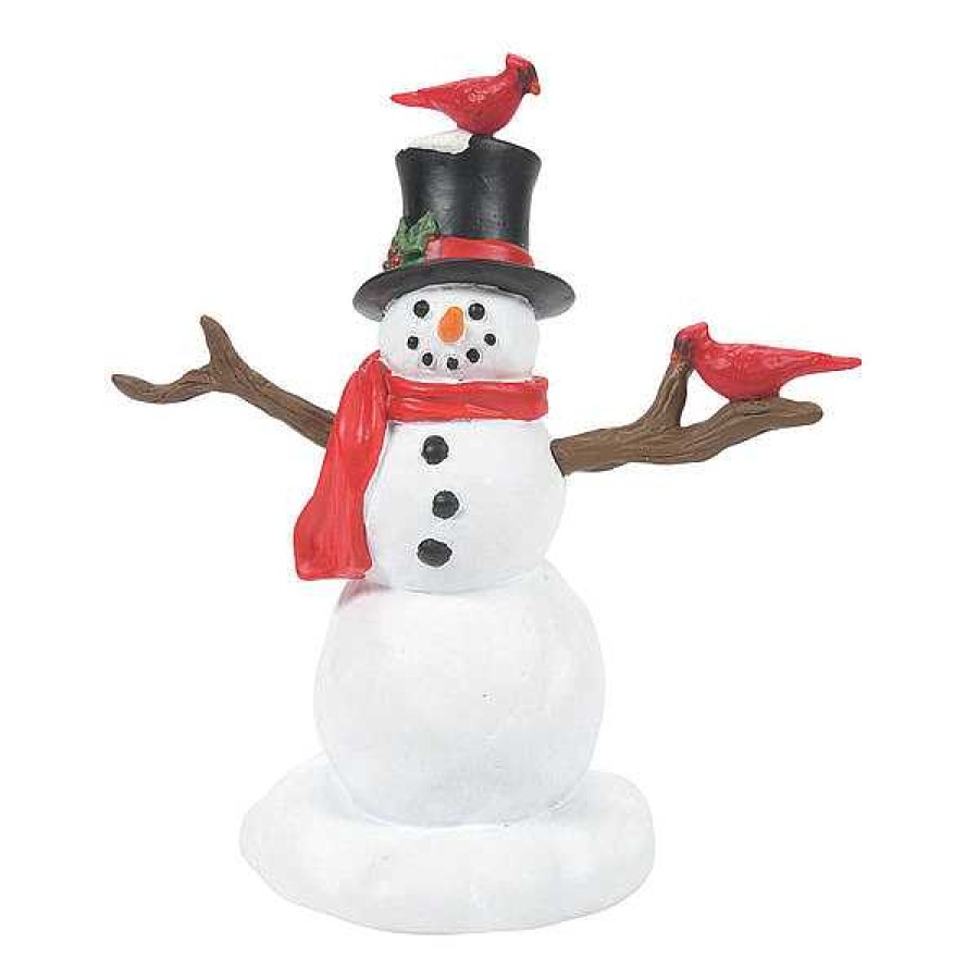 Department 56 Cardinal Christmas Snowman Village Accessories