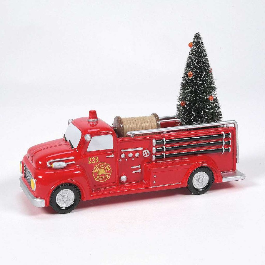 Department 56 Engine 223 Pump Truck Original Snow Village