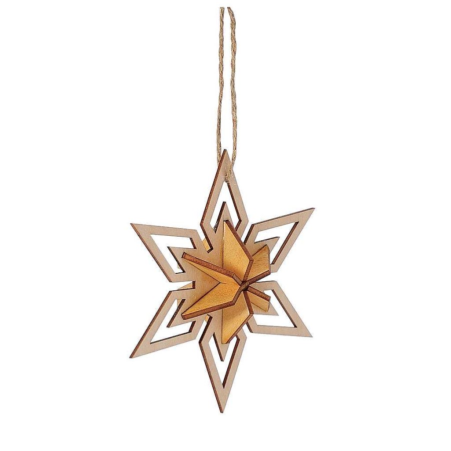 Department 56 Wooden Star Orn Flourish