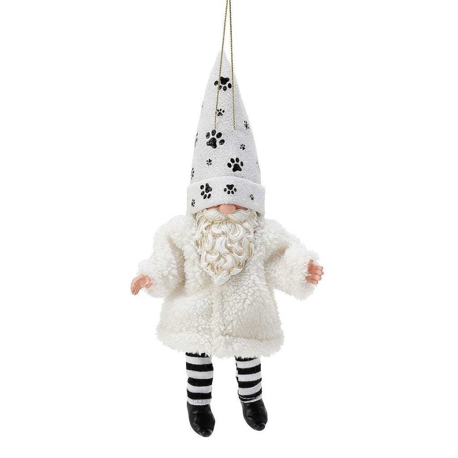 Department 56 Gnome Furry Pet Orn Wht Sale