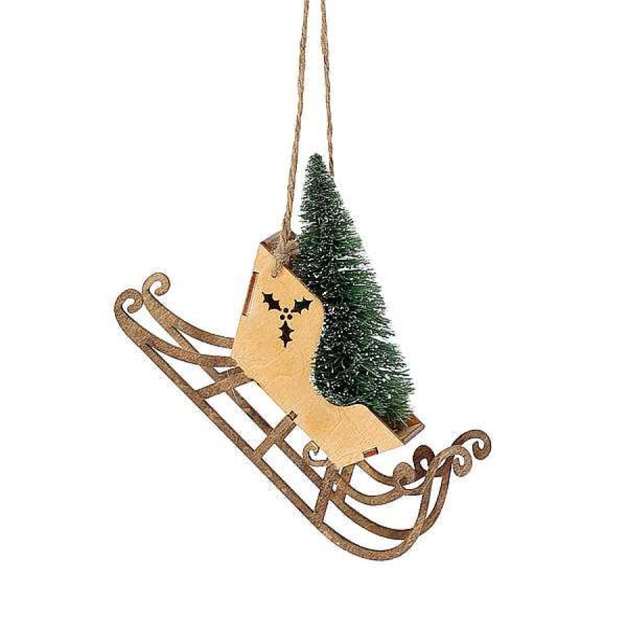 Department 56 Santa Sleigh Orn Flourish