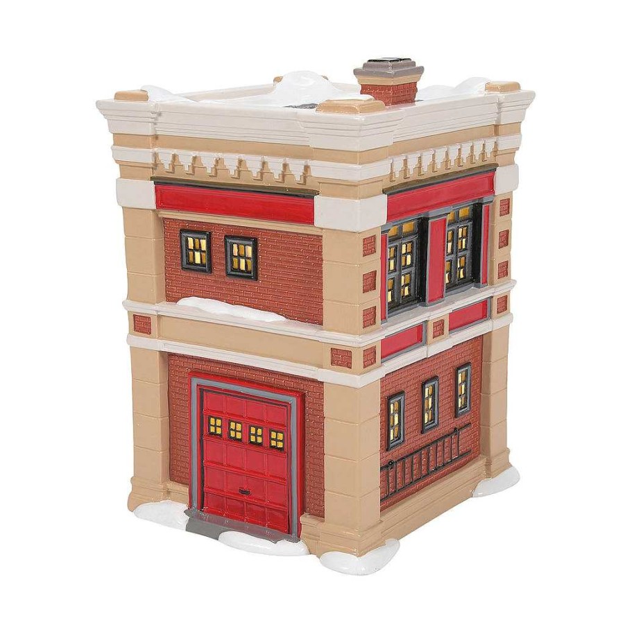 Department 56 Engine 223 Fire House Original Snow Village