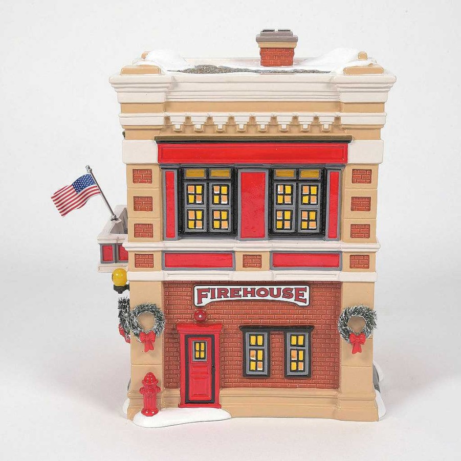 Department 56 Engine 223 Fire House Original Snow Village