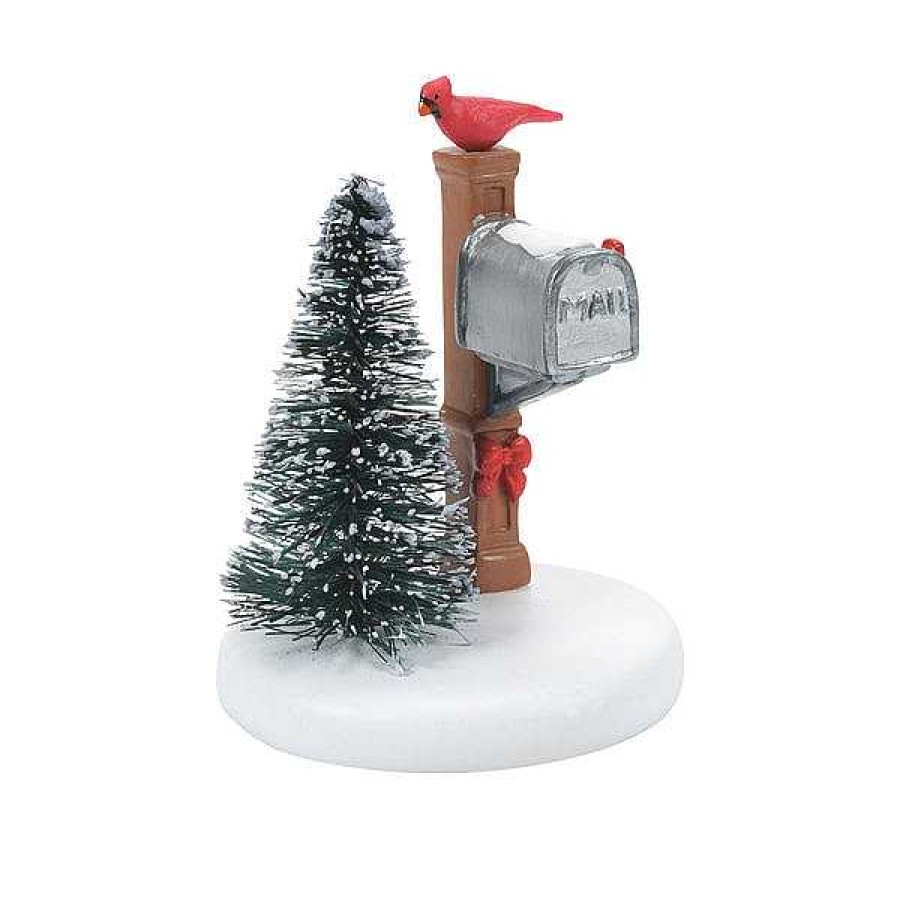 Department 56 Cardinal Christmas Mailbox Village Accessories