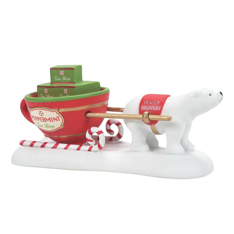 Department 56 Teacup Delivery Service North Pole Series