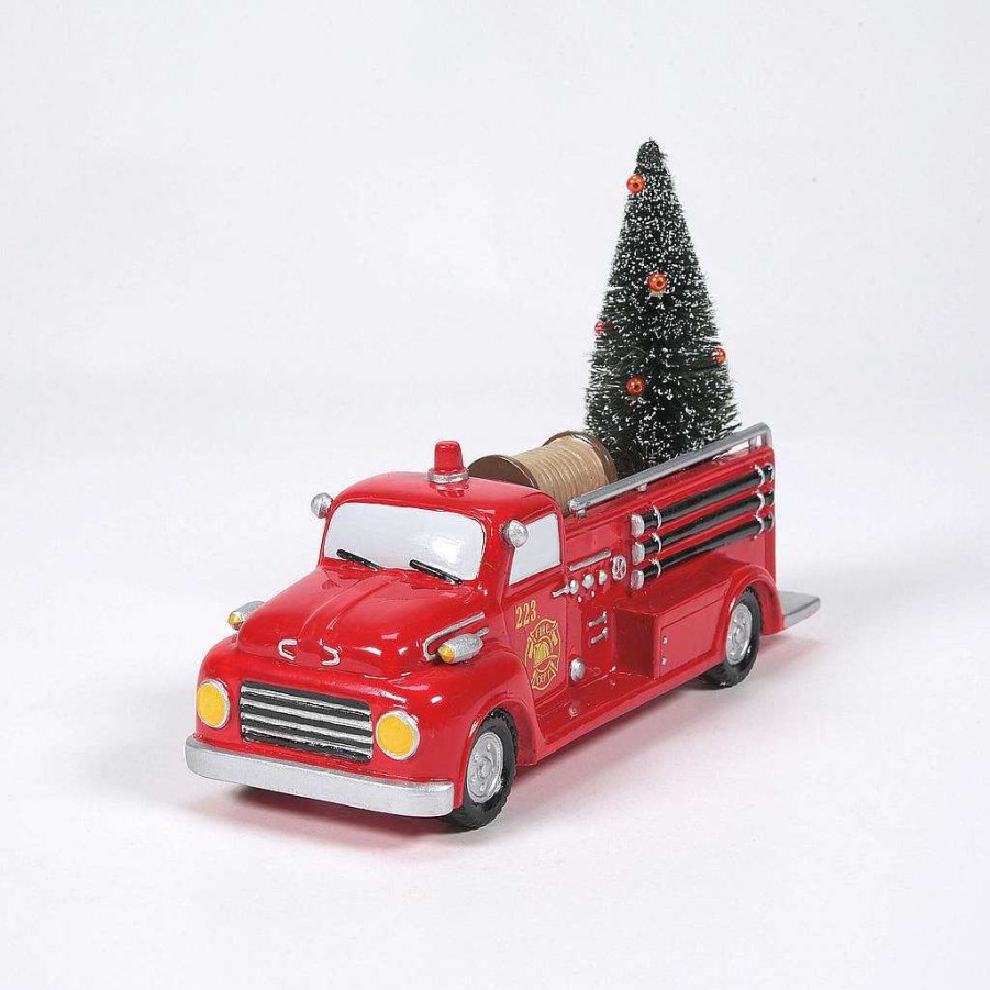 Department 56 Engine 223 Pump Truck Original Snow Village