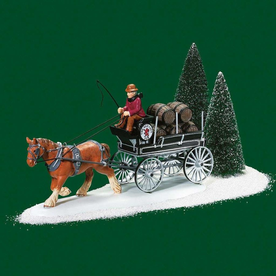 Department 56 Red Lion Pub Beer Wagon Dickens Village