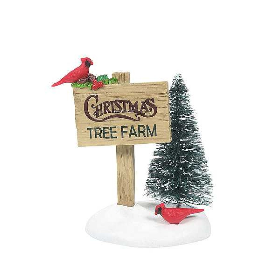 Department 56 Cardinal Christmas Sign Village Accessories