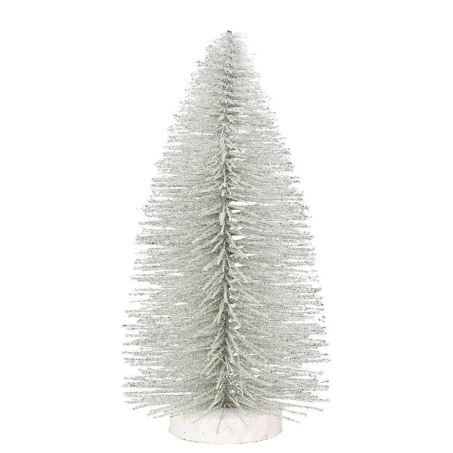 Department 56 8 Inch Silver Glitter Tree Christmas Basics