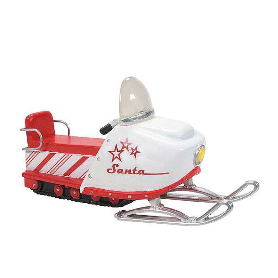 Department 56 Candy Cane Snowmobile Village Accessories