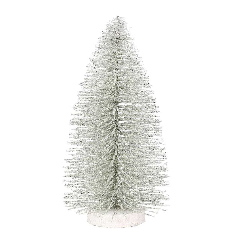 Department 56 8 Inch Silver Glitter Tree Christmas Basics