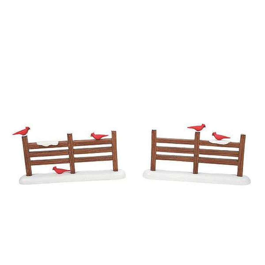 Department 56 Cardinal Christmas Fence Village Accessories