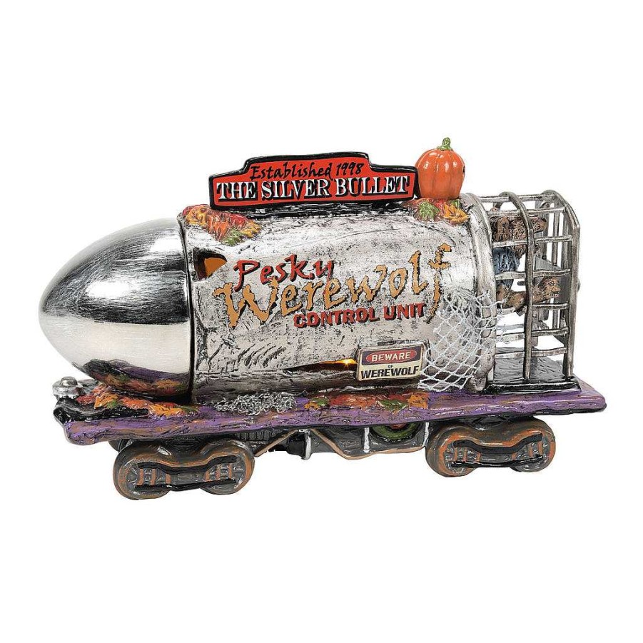 Department 56 The Silver Bullet, 25Th Anniv Snow Village Halloween